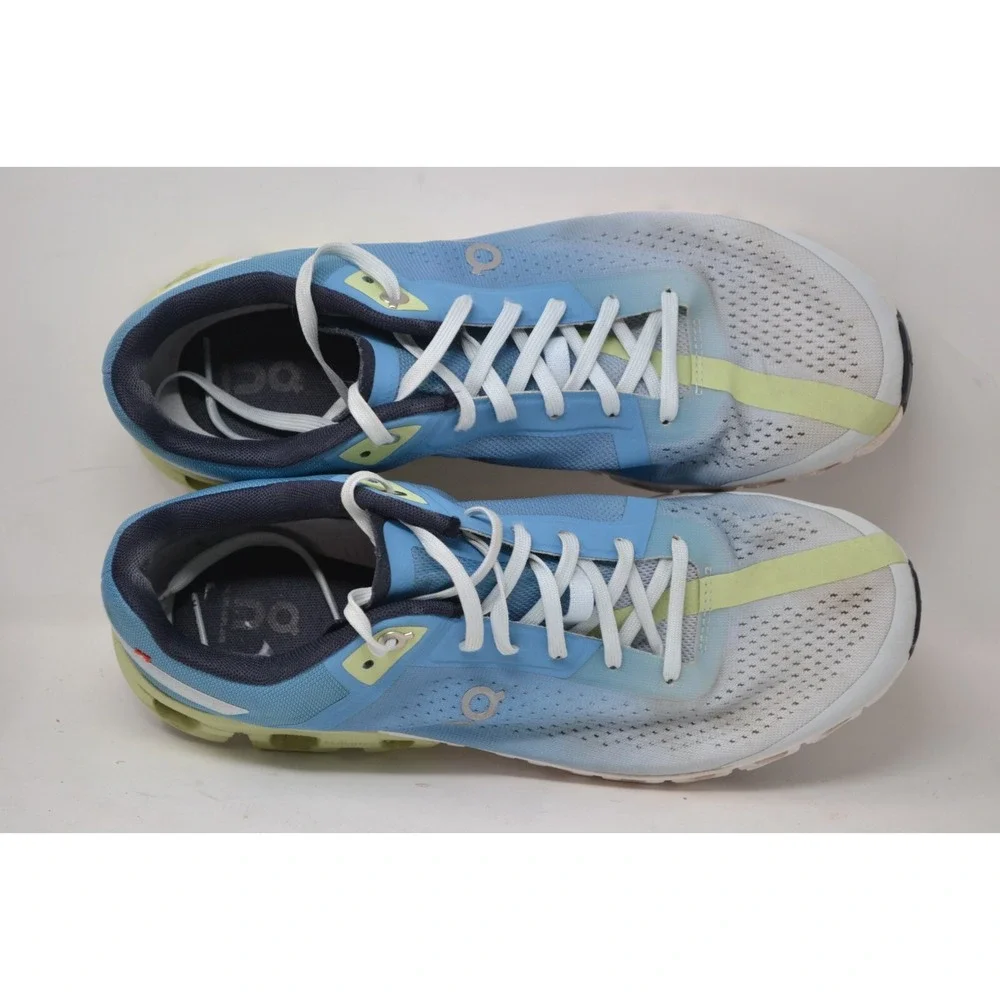 On Running Cloudflow Womens 9.5 Shoes Niagara Meadow Lace Up Athletic‎ Sneakers